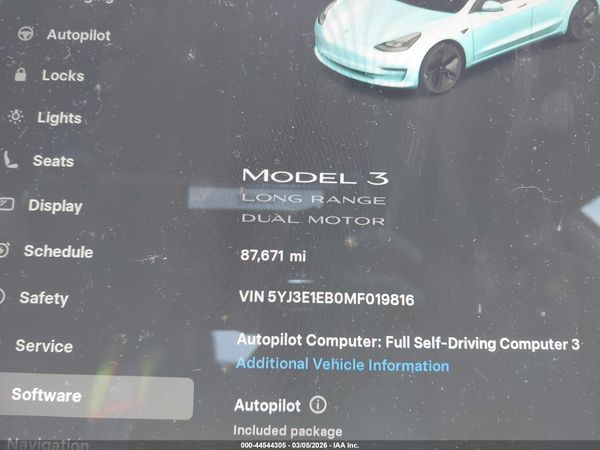 2021 TESLA MODEL 3