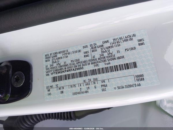 2024 FORD F-150 STX