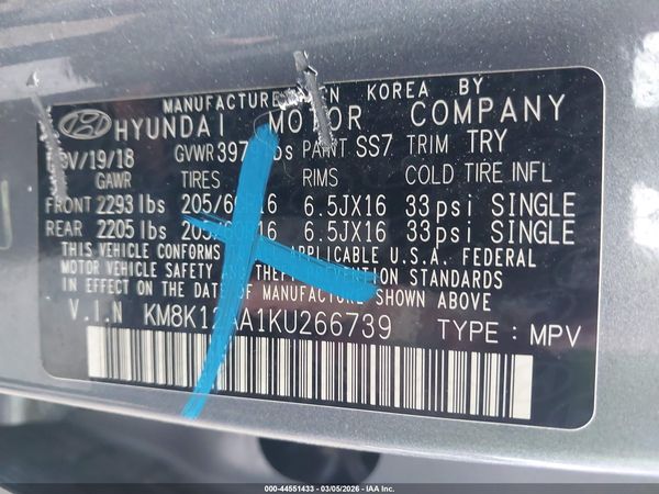 2019 HYUNDAI KONA SE