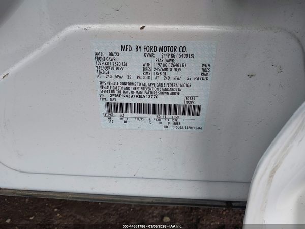 2024 FORD EDGE SEL — I9