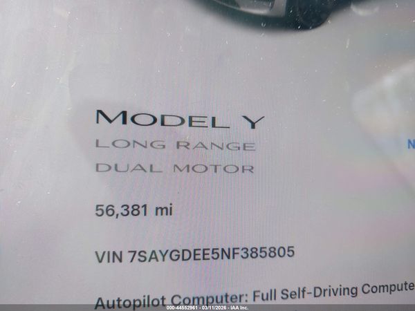 2022 TESLA MODEL Y