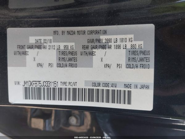 2018 MAZDA CX-3 SPORT