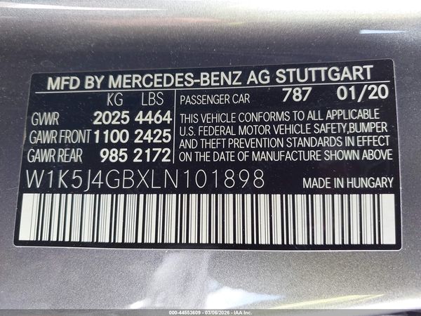2020 MERCEDES-BENZ CLA 250 CLA250