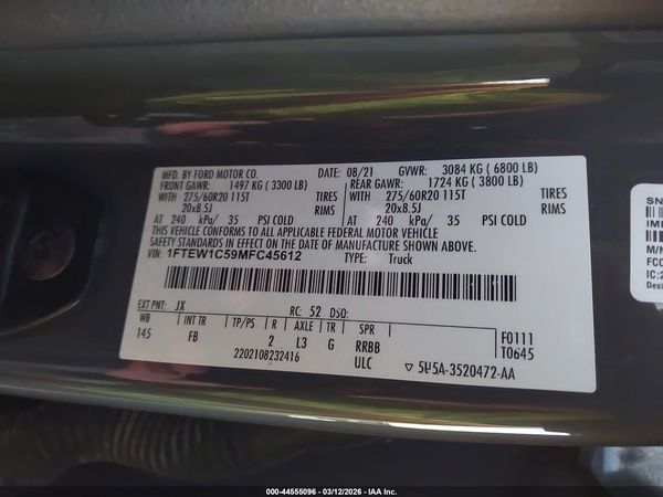 2021 FORD F-150 XLT