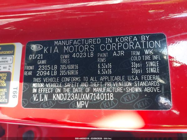 2021 KIA SOUL S