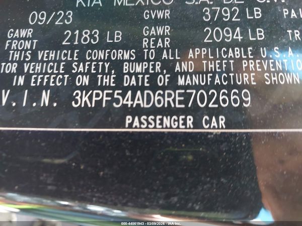 2024 KIA FORTE GT-LINE