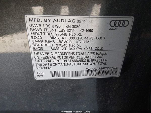 2015 AUDI Q7 3.0T PREMIUM