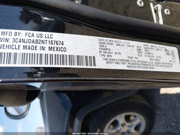 2022 JEEP COMPASS SPORT 4X4