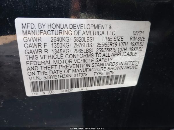 2022 ACURA MDX STANDARD