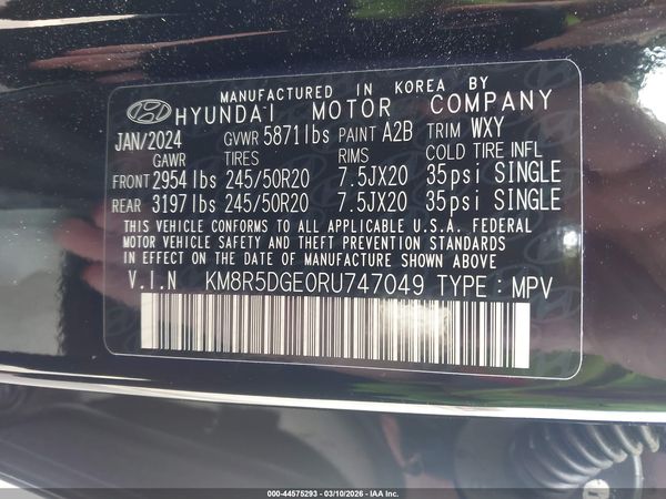 2024 HYUNDAI PALISADE LIMITED