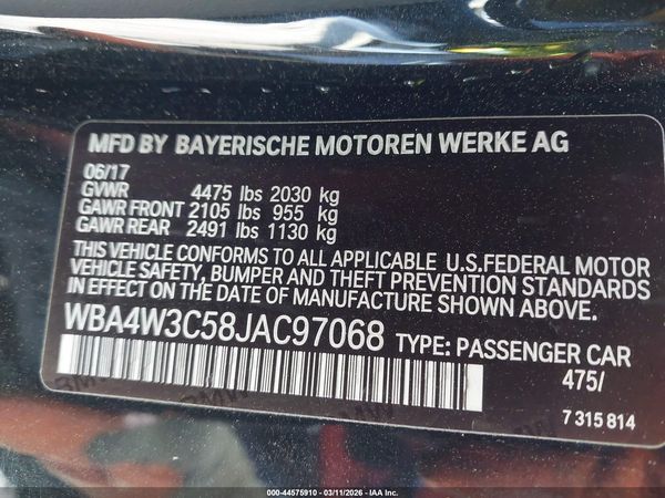 2018 BMW 430I