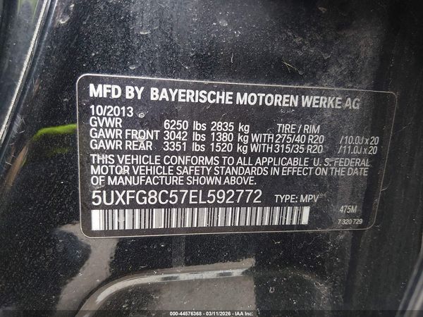 2014 BMW X6 XDRIVE50I