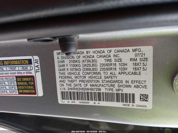2021 HONDA CR-V AWD EX-L