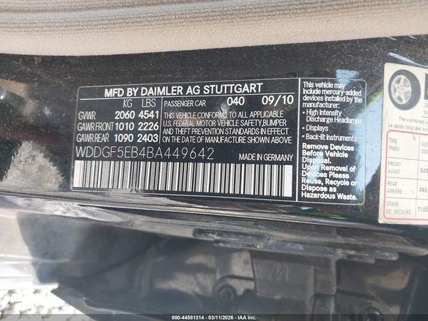 2011 MERCEDES-BENZ C 300 C300