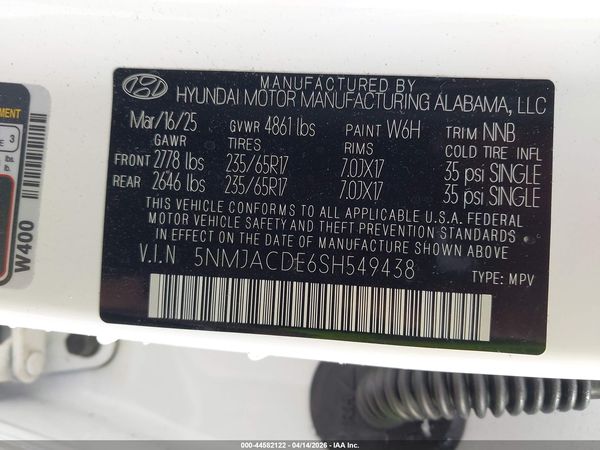 2025 HYUNDAI TUCSON SE