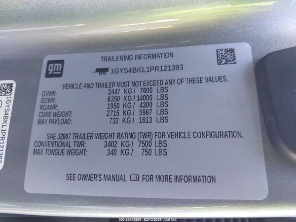 2023 CADILLAC ESCALADE 4WD PREMIUM LUXURY