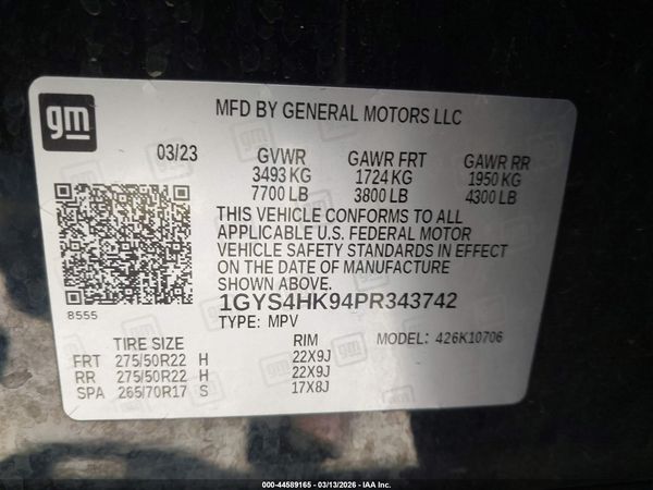2023 CADILLAC ESCALADE 4WD V-SERIES