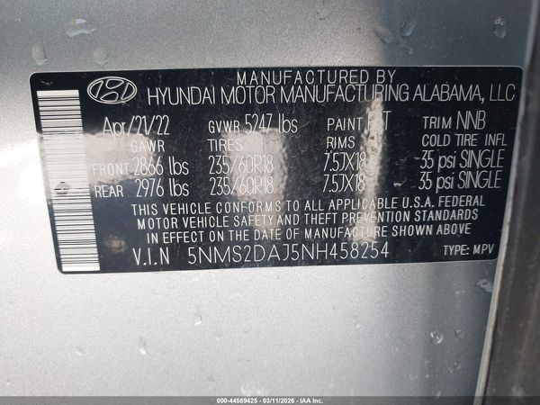 2022 HYUNDAI SANTA FE SEL