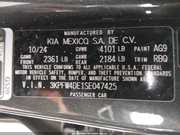 2025 KIA K4 GT-LINE