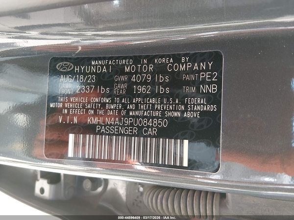 2023 HYUNDAI ELANTRA HYBRID LIMITED