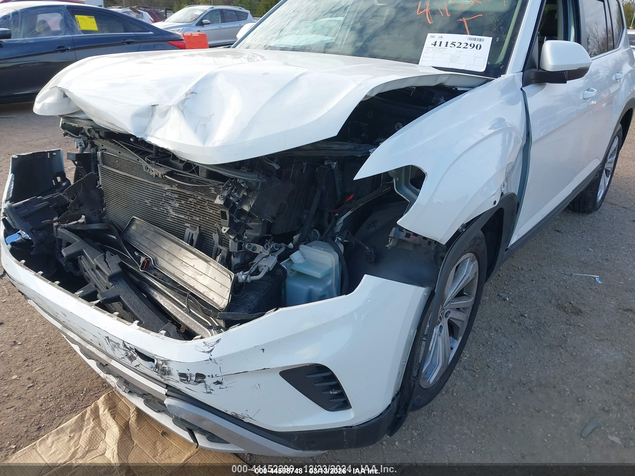 2021 VOLKSWAGEN ATLAS 3.6L V6 SE W/TECHNOLOGY — I2