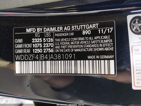 2018 MERCEDES-BENZ E 300 E300