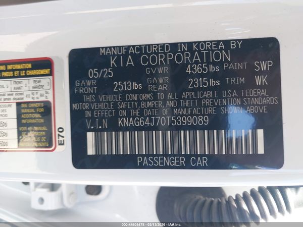2026 KIA K5 GT-LINE FWD