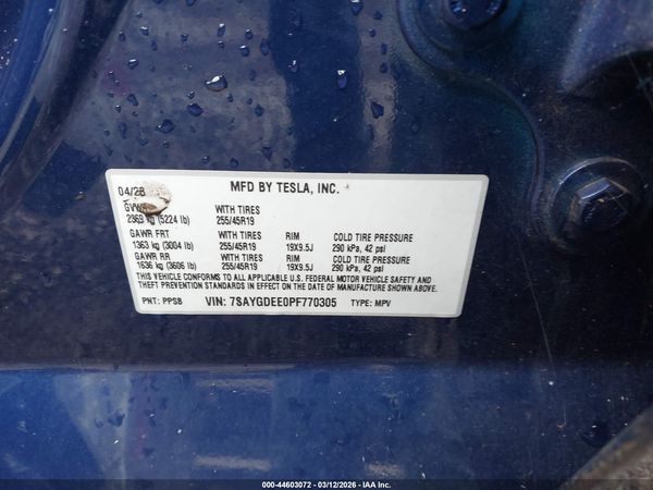 2023 TESLA MODEL Y