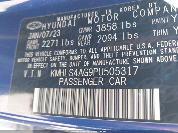 2023 HYUNDAI ELANTRA SEL