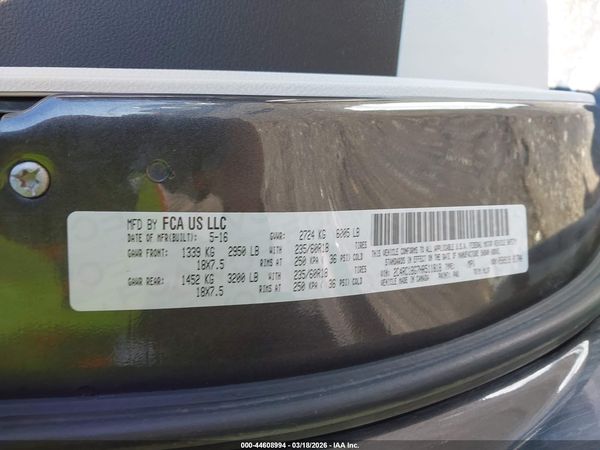 2017 CHRYSLER PACIFICA TOURING-L — I9