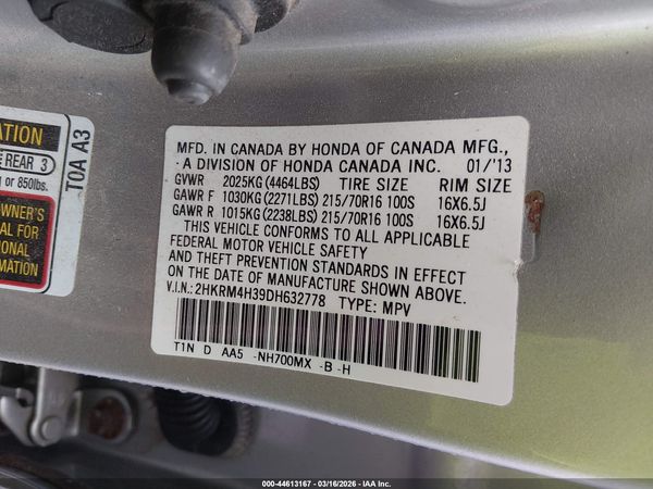2013 HONDA CR-V LX