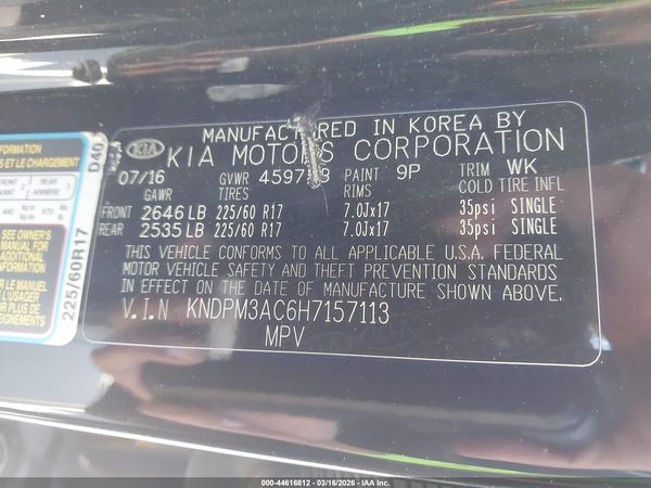 2017 KIA SPORTAGE LX