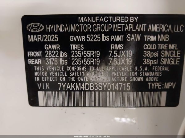 2025 HYUNDAI IONIQ 5 SE STANDARD RANGE