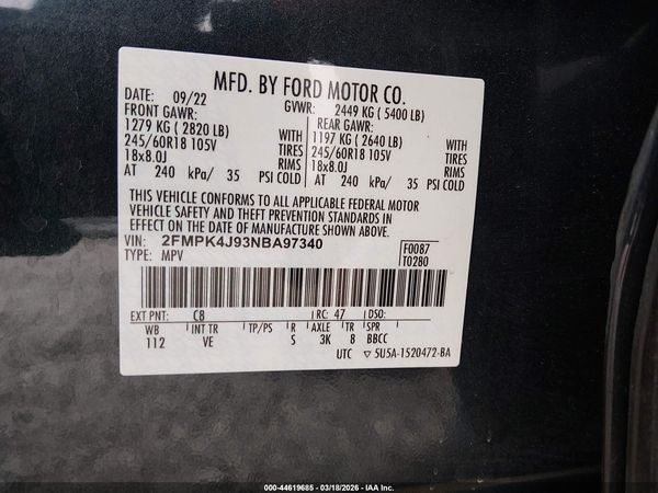 2022 FORD EDGE SEL