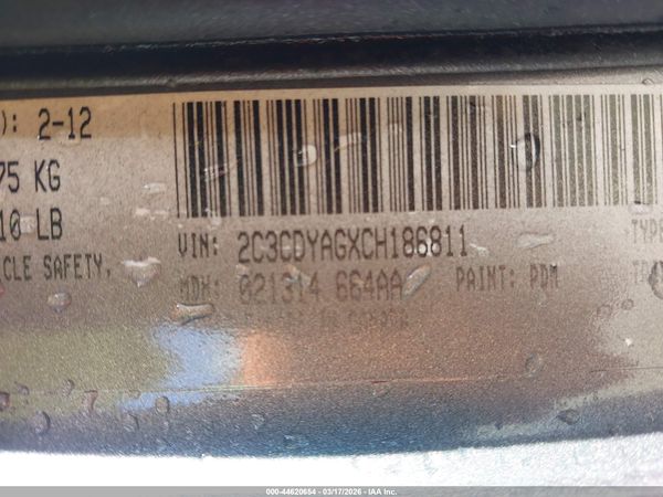 2012 DODGE CHALLENGER SXT
