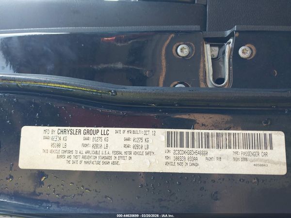 2013 DODGE CHARGER SXT