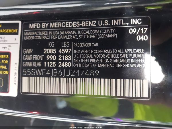 2018 MERCEDES-BENZ C 300 C300