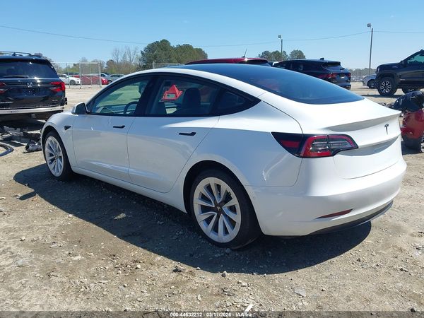 2022 TESLA MODEL 3 REAR-WHEEL DRIVE