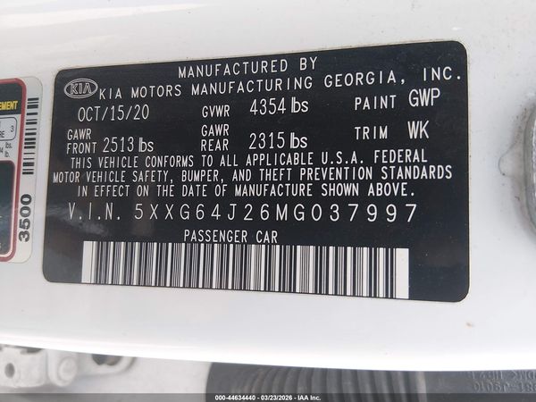 2021 KIA K5 GT-LINE
