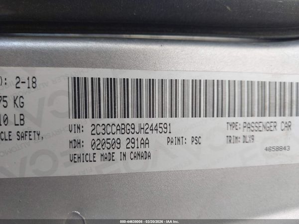 2018 CHRYSLER 300 300S — I9