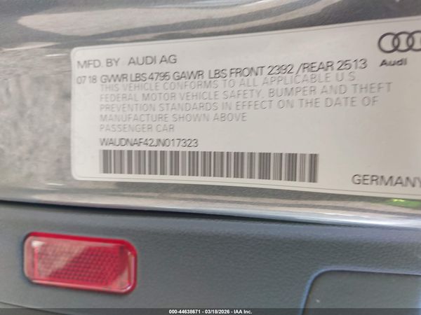 2018 AUDI A4