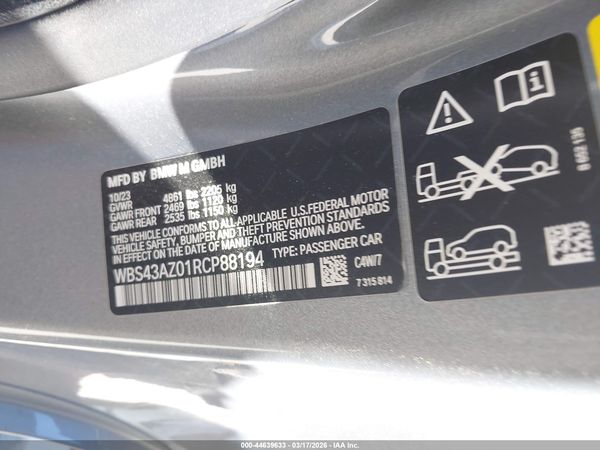 2024 BMW M4 COMPETITION XDRIVE