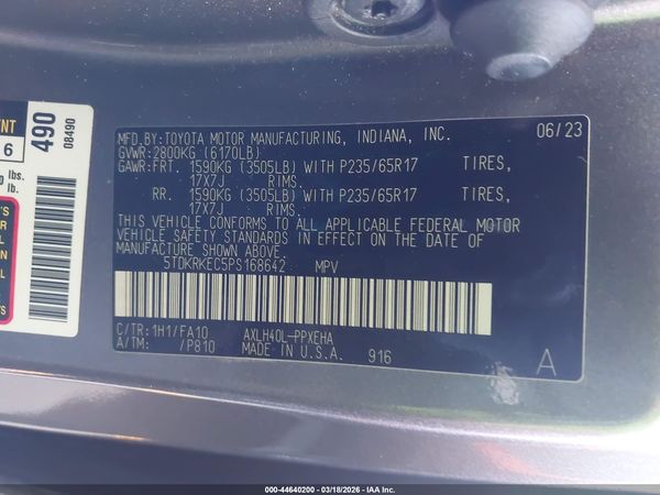 2023 TOYOTA SIENNA LE