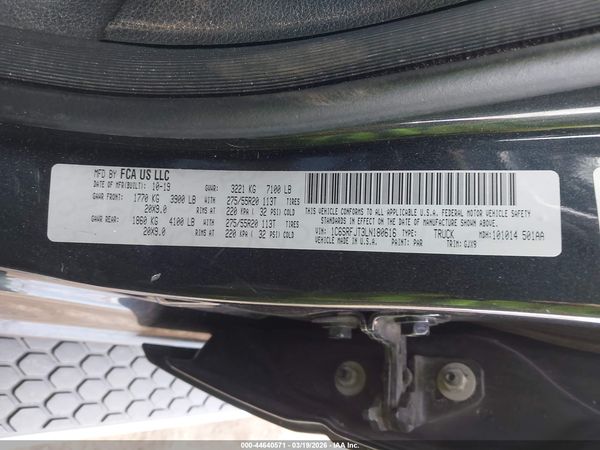 2020 RAM 1500 Laramie