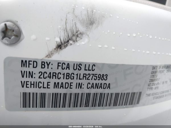 2020 CHRYSLER PACIFICA TOURING L — I9
