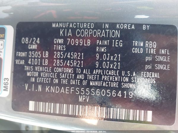 2025 KIA EV9 GT-LINE