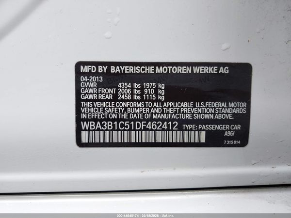 2013 BMW 320I SA