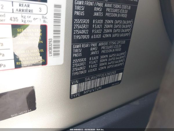 2014 LAND ROVER RANGE ROVER SPORT