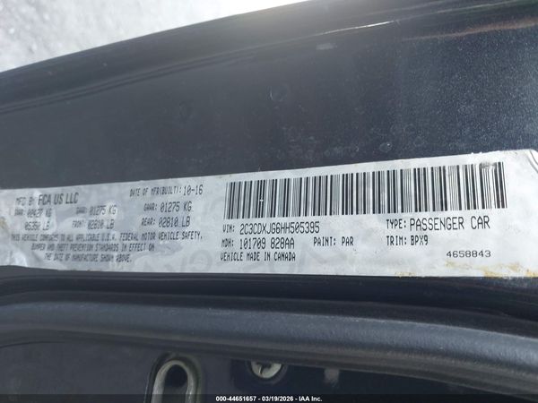 2017 DODGE CHARGER SXT AWD
