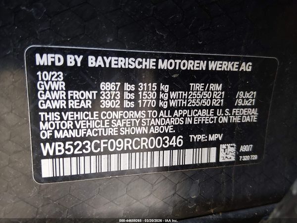 2024 BMW IX XDRIVE50